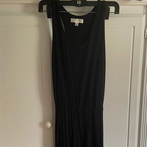 Black tank high low dress